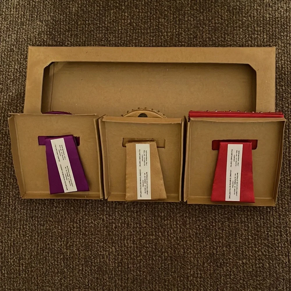 Pier 1 Imports mini fabric bejeweled frames
